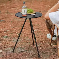 DDPNKL 1PC Outdoor Small round Table Camping Leisure Ultra Lightweight Portable Picnic Garden Table, Coffee Table, Tea Table