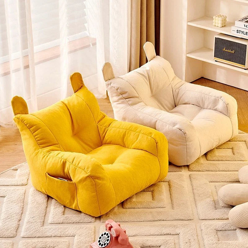 Soft Small Sofa Chair Comfortable Ergonomic Living Room Lazy Sofa With Storage Bag Children's Bear Sofa Chair For Boys And Girls