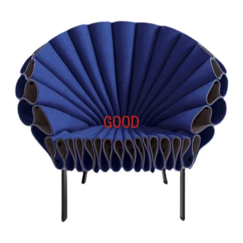 Nordic minimalist living room special-shaped single sofa chair