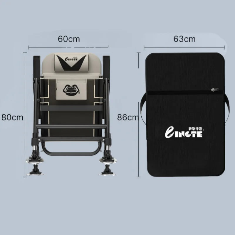 All Terrain European Fishing Chair Multi function Wild Diaotai Folding Portable Fishing Chair Can Be Reclining Fishing Chair