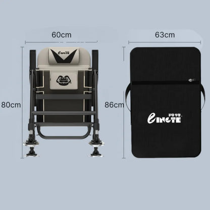 All Terrain European Fishing Chair Multi function Wild Diaotai Folding Portable Fishing Chair Can Be Reclining Fishing Chair