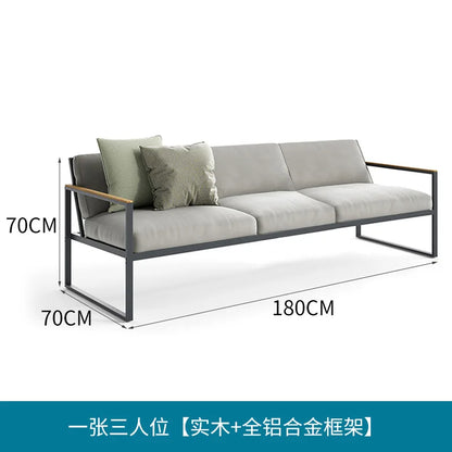 Outdoor Sofa Courtyard Garden Terrace Waterproof Sunscreen Hotel Outdoor Leisure Furniture Combination
