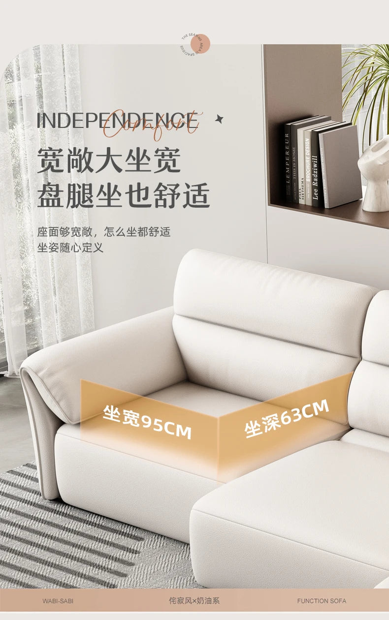 Minimalist Modern Sofa Electric Adults Cushion Comfortable Double Sofa Floor Apartment Divani Da Soggiorno Home Accessories