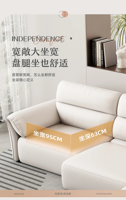 Minimalist Modern Sofa Electric Adults Cushion Comfortable Double Sofa Floor Apartment Divani Da Soggiorno Home Accessories