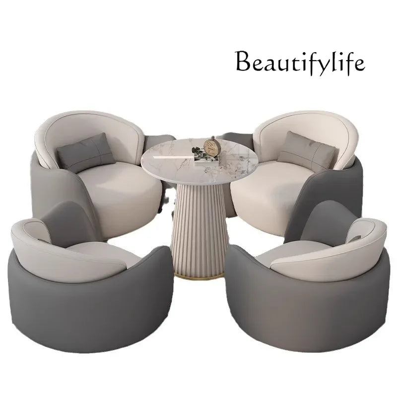 Hotel office negotiation sofa table and chair leisure reception sofa chair