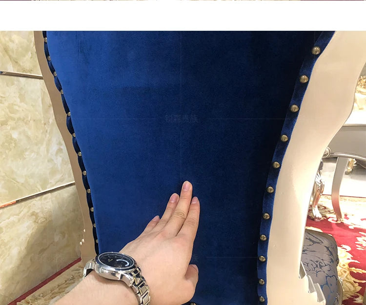 A07 French solid wood dining table and chair combination luxury carved dining table household rectangle