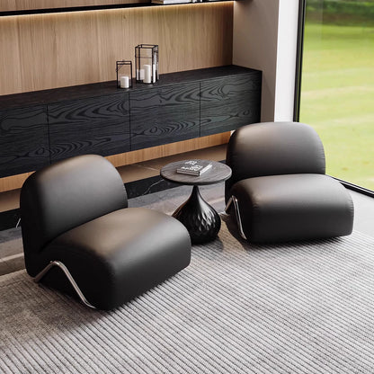 Tumbonas Lounge Living Room Chairs Sofa Lazy Reading Leather Living Room Chairs Individual Throne Sillones Library Furniture