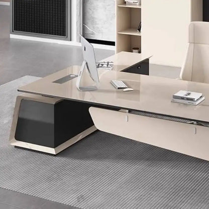 Big Wooden Executive Office Desk White Storage Standing Cheap Executive Office Desk Luxury Corner Mesa De Escritorio Mesa Office