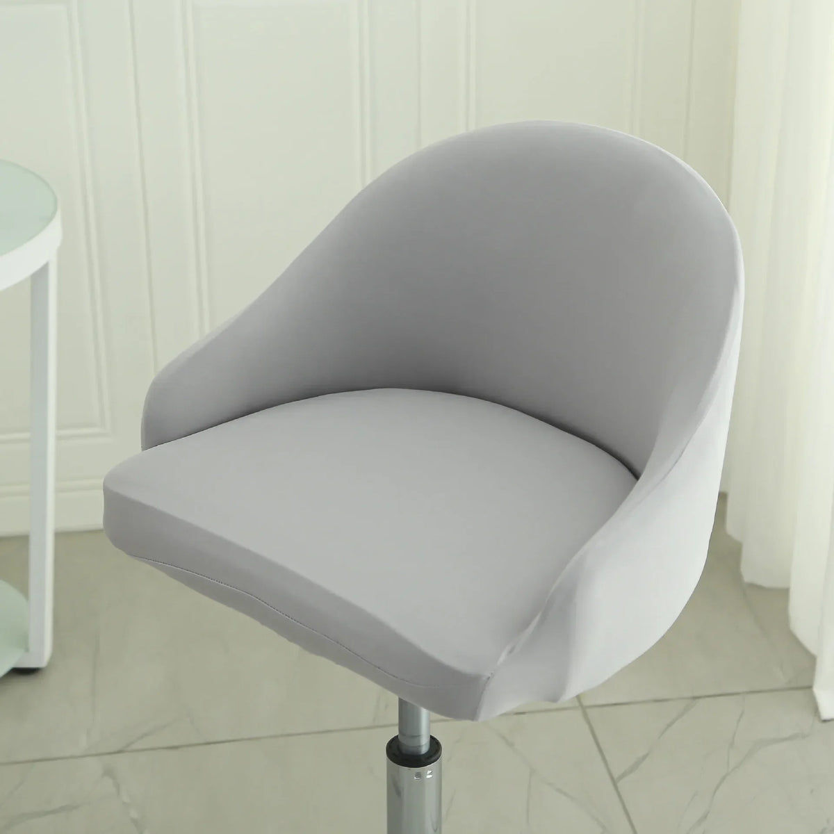 1PC Semi-Circular Universal Wear-Resistant Chair Cover Chair Cover Dust-proof Elastic Restaurant Hotel Dining Chair Cover 의자 커버