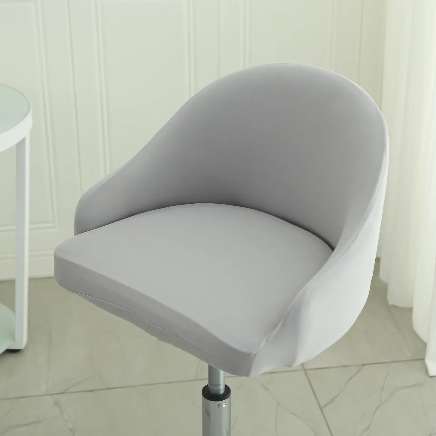 1PC Semi-Circular Universal Wear-Resistant Chair Cover Chair Cover Dust-proof Elastic Restaurant Hotel Dining Chair Cover 의자 커버