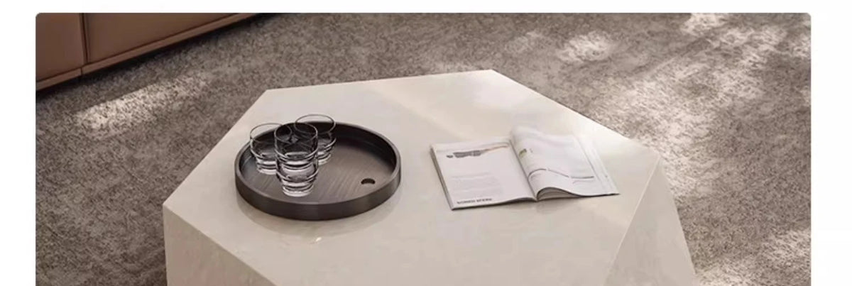 Coffee table small apartment rock slab designer atmospheric Italian living room high-end creative coffee table