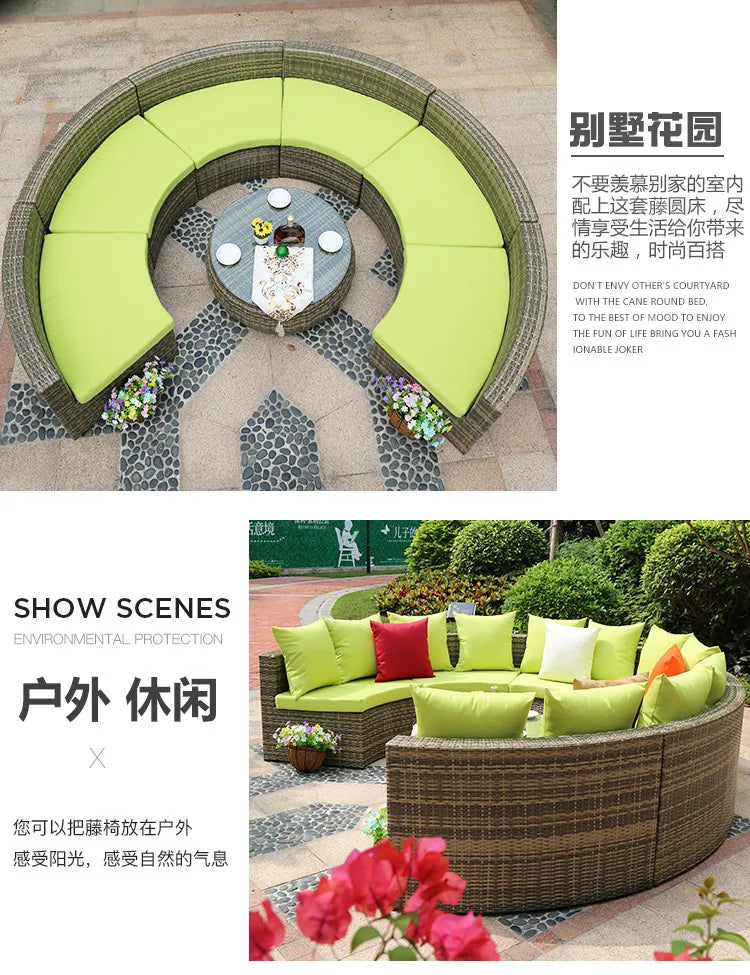 2022 Cheapest Garden Sofas Rattan Outdoor Furniture