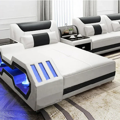 Functional living room comfortable sofa Large led creative sofa combination online celebrity style leisure sofa customization