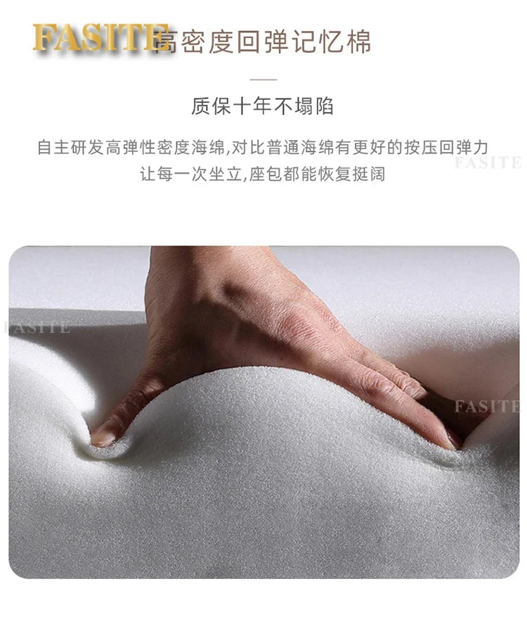 Premium Smart leather sofa massage for left and right noblewomen, cowhide solid wood living room corner small unit