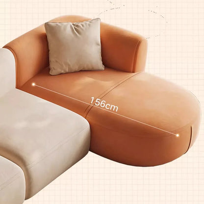 Luxury Soft Fabric Corner Sofa for Living Room Wood Frame Couch Modern Durable Sectional Couches Home Interior Sofas Furniture