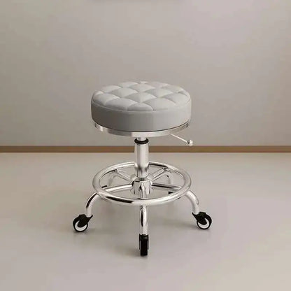Aesthetic Hairdressing Chair Backrest Simple Rolling Rotating Barber Chair Portable Mocho Cadeira Barber Equipment MQ50BC