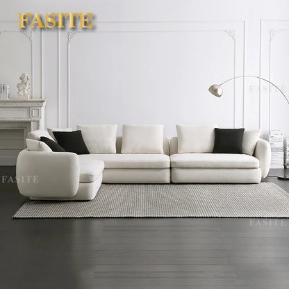 Italian Minimalist Fabric Sofa Detachable and Washable Living Room Modern Minimalist Combination Small Apartment High profile