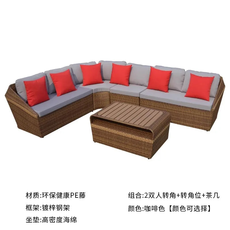 Minimalist Design Outdoor Sofas Luxury Accent Personality Nordic Garden Sofas Creative Hotel Furniture Arredo Giardino Lshysf
