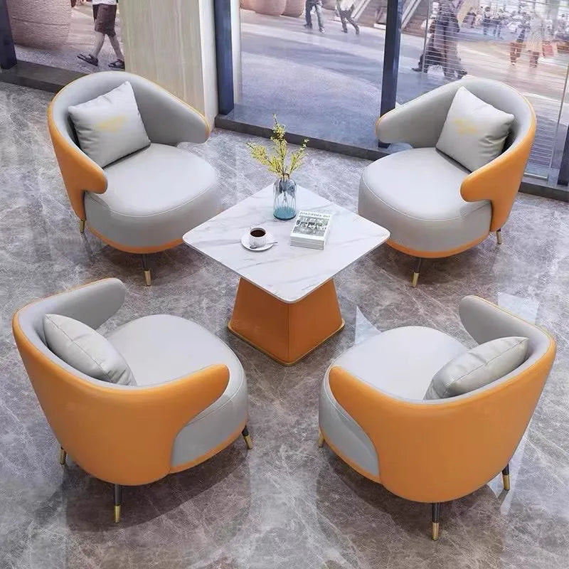 Ensemble canapé et table basse de négociation de luxe pour hôtels d'affaires