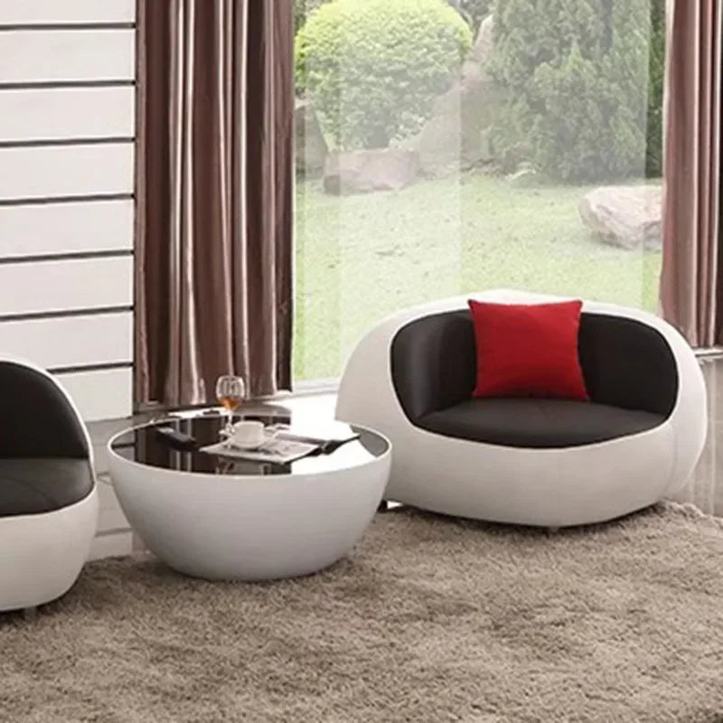 Nordic Accent Living Room Sofas Lazy Couch Leather Luxury Gaming Sofas Designer Decor Relaxing Divano Lounge Suite Furniture