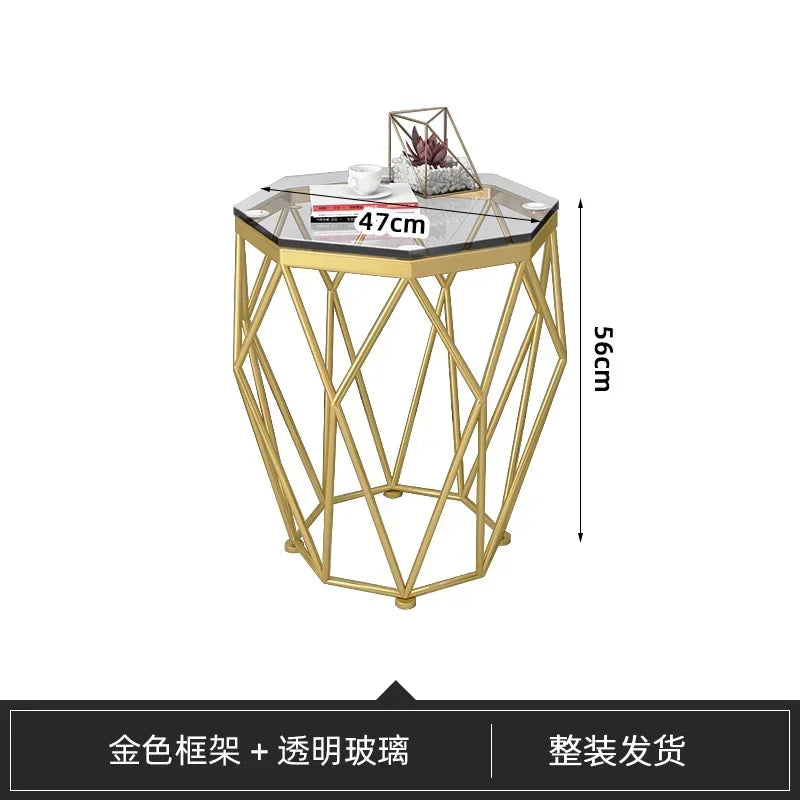 S Nordic Aesthetic Coffee Table Clear Simple Unique Designer Decoration Side Table Standing Lounge Couchtisch Salon Furniture