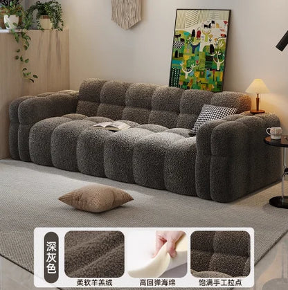 Apartment Lounge Sofas Comfortable Minimalist Large Soft Sofa Floor Apartment Romantic Elegant Ergonomic Divano Trendy Furniture