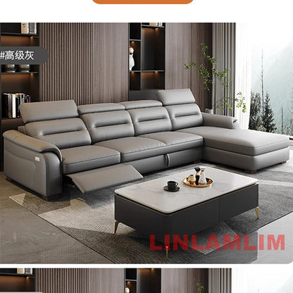 MINGDIBAO Multifunctional Convertible Sofa Bed With Eletric Recliner, Folding Sofa Cama With Power Reclining Seats & Storage Box