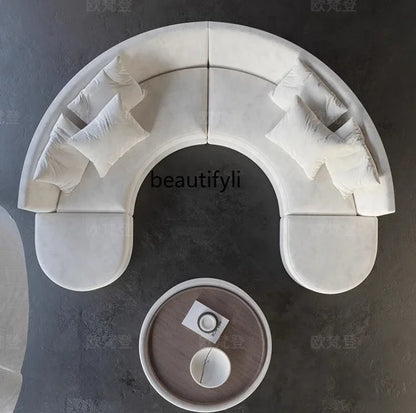 A029   Semicircular curved sofa Special-shaped designer's office Beauty salon Hotel lobby rest area Reception and negotiation