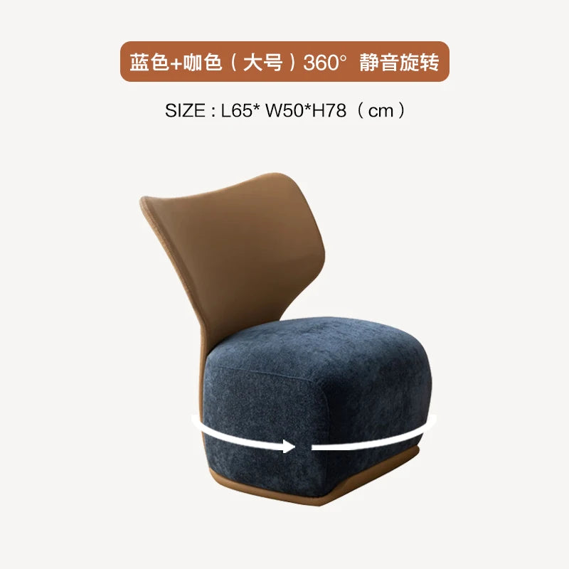 Luxury Fabric Living Room Chair Coffee Shop Living Room Lounges Chair Bedroom Sofa Furniture Low Stool Balcony Leisure Chair t