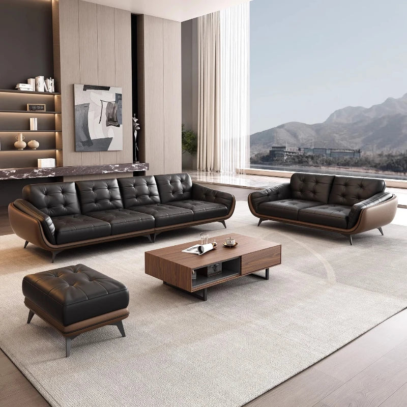 Loveseat Sofa Set Office Chair Compressed Cloud Couch Leather Sectional Sofa Bed Folding Recliner Bankstel Office Furniture