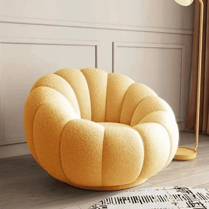 JC Lazy Pumpkin Sofa Sleepable and Reclining Lounge Chair Living Room Small Apartment Swivel Sofa Chair