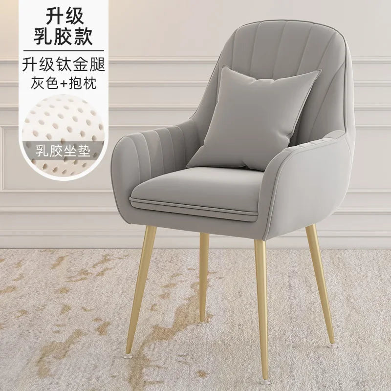 Modern Living Room Dining Chairs Home Furniture Bedroom Dormitory Back Chair Nordic Restaurant Kitchen Cafe Leisure Chair