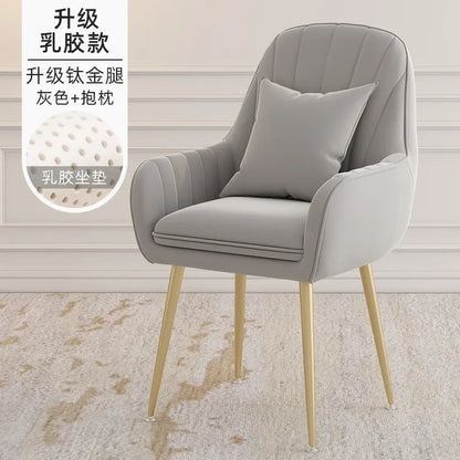Modern Living Room Dining Chairs Home Furniture Bedroom Dormitory Back Chair Nordic Restaurant Kitchen Cafe Leisure Chair