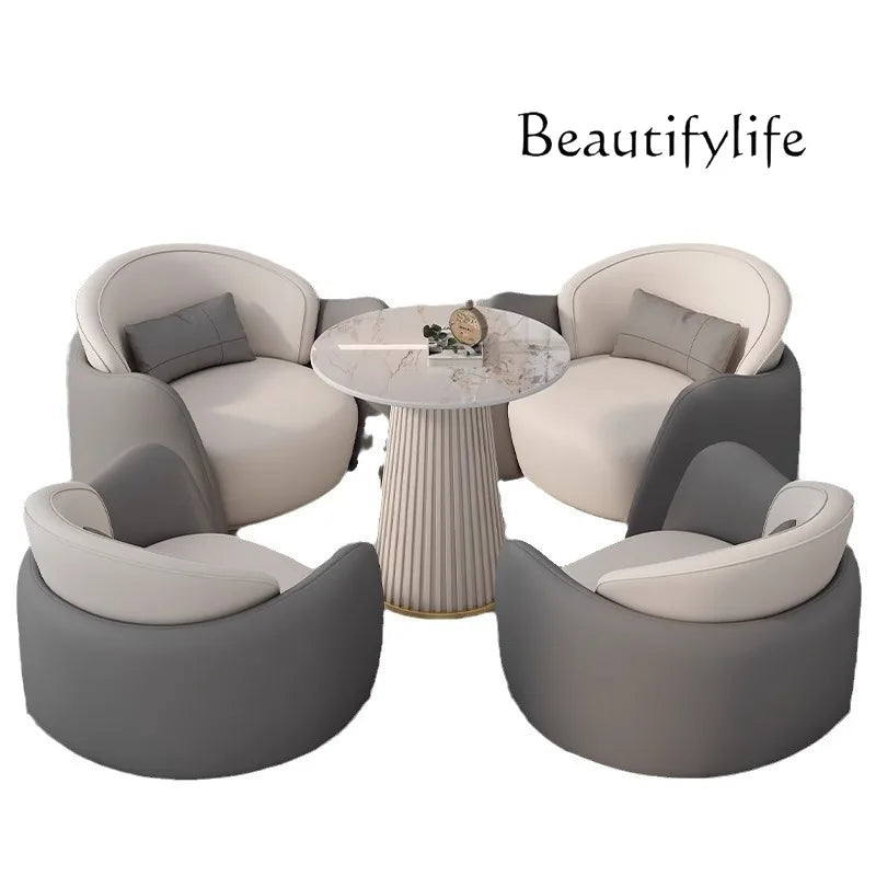 Hotel office negotiation sofa table and chair leisure reception sofa chair