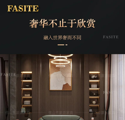 Ebony leather sofa first layer cowhide new Chinese high-end villa living room large apartment solid wood