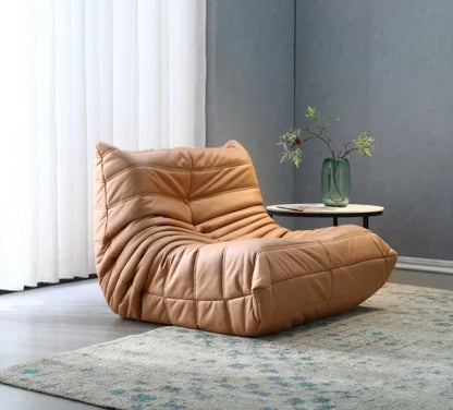 Luxury living room sofa soft suede oversized chair lazy sofa modern living room net red caterpillar technology cloth sofa