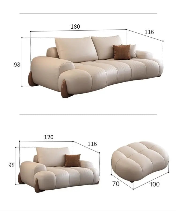Elegant Luxury Living Room Sofas Modern Leather Cinema Relax Sofa Comfortable Minimalist Articulos Para El Hogar Home Furniture