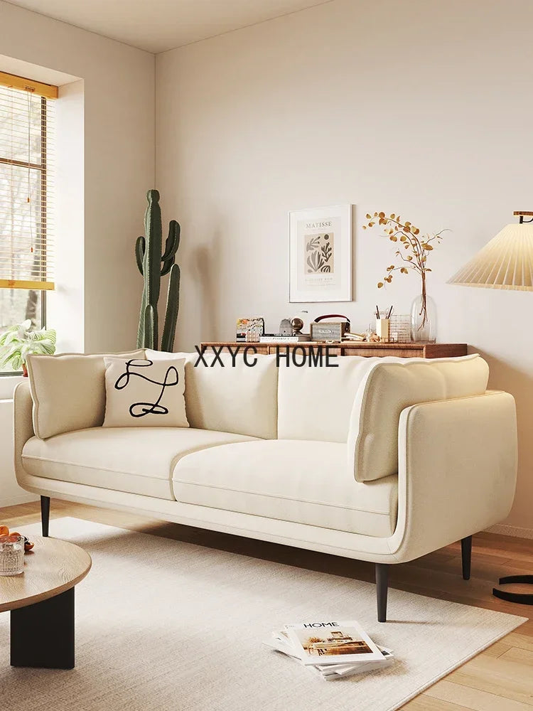 Latex Vintage Cat Scratch Cloth Fabric Sofa Small Apartment Living Room Removable and Washable Complete Set