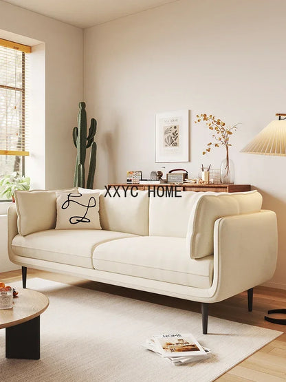 Latex Vintage Cat Scratch Cloth Fabric Sofa Small Apartment Living Room Removable and Washable Complete Set