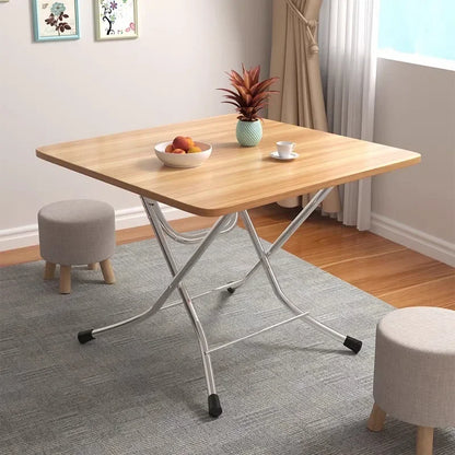 Furniture Folding  Dining Table Home Rental House Simple Small Apartment Dining Round  Foldable Outdoor Stall Small Square Table