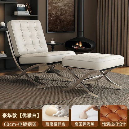 Balcony Throne Relax Reading Modern Room Decor Fashion Chairs Black Metal Living Room Chairs Comfortable Sillones Home Design