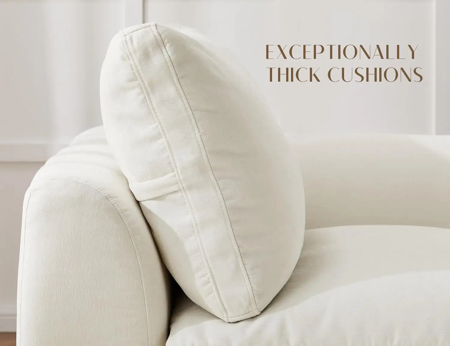 Oversized Modular Sectional Sofa,Cloud Couch Deep Seat Sofa Cushion Covers Removable,Oversized Sectional Couches for Living Room