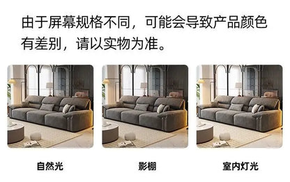 N67 Design Extendable Electric Recliner Sofa Living Room Lazy Lounges Electric Recliner Sofa Nordic Modern Divano Home Furniture