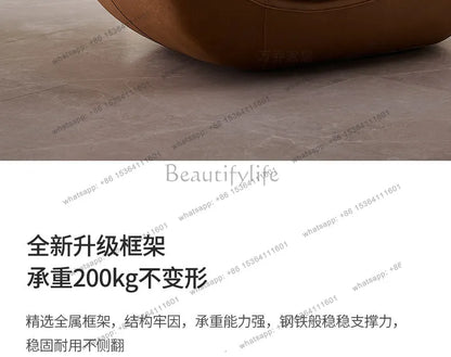 Italian light luxury designer creates reclining chair Italian modern simple living room leisure chair