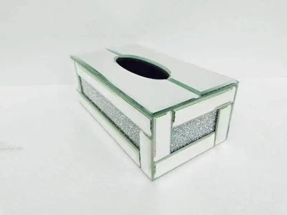 2024 hot sale modern light luxury rose gold 3D three-dimensional mirror rhinestone glass living room square coffee table corner