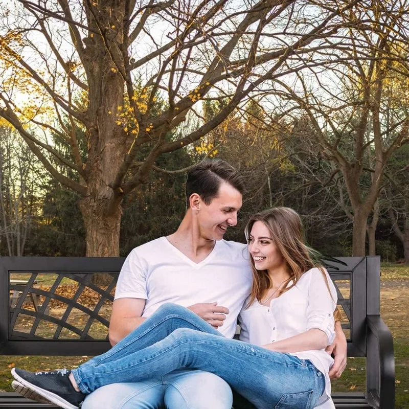 Cast Aluminum Outdoor Furniture Outdoor Bench in Garden