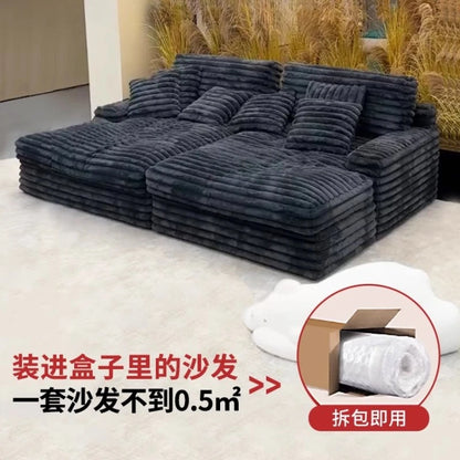 Cloud Plush Sofa Bed,Upholstered Boneless Cloud Sofa Deep Seat
