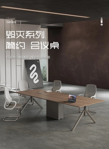 Conference Table Simple Modern Meeting Office Rectangular Business Negotiation Environmental Protection Large And Small Conferen