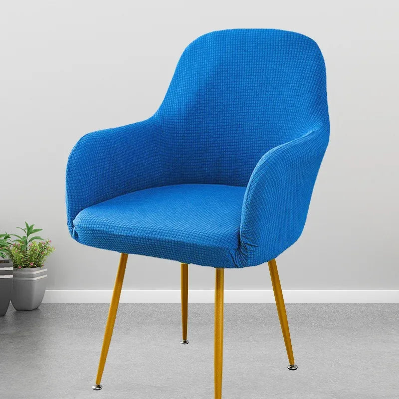 Cover Decoration Polar 1pc Seat Slipcover High Hotel Arm Wedding Chair Bar Elastic Dining Covers Armchair Adjustable Fleece Home