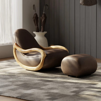 Relaxing Lounges Accent Chair Lazy Household Rocking Living Room Sofa Relax Armchairs Break Celebrity Creamy Balcony Furniture